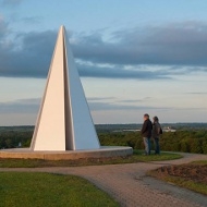 Light Pyramid in Campbell Park. Image courtesy the artist.
